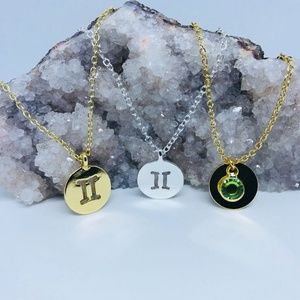 Gemini Sign Astrology Necklace